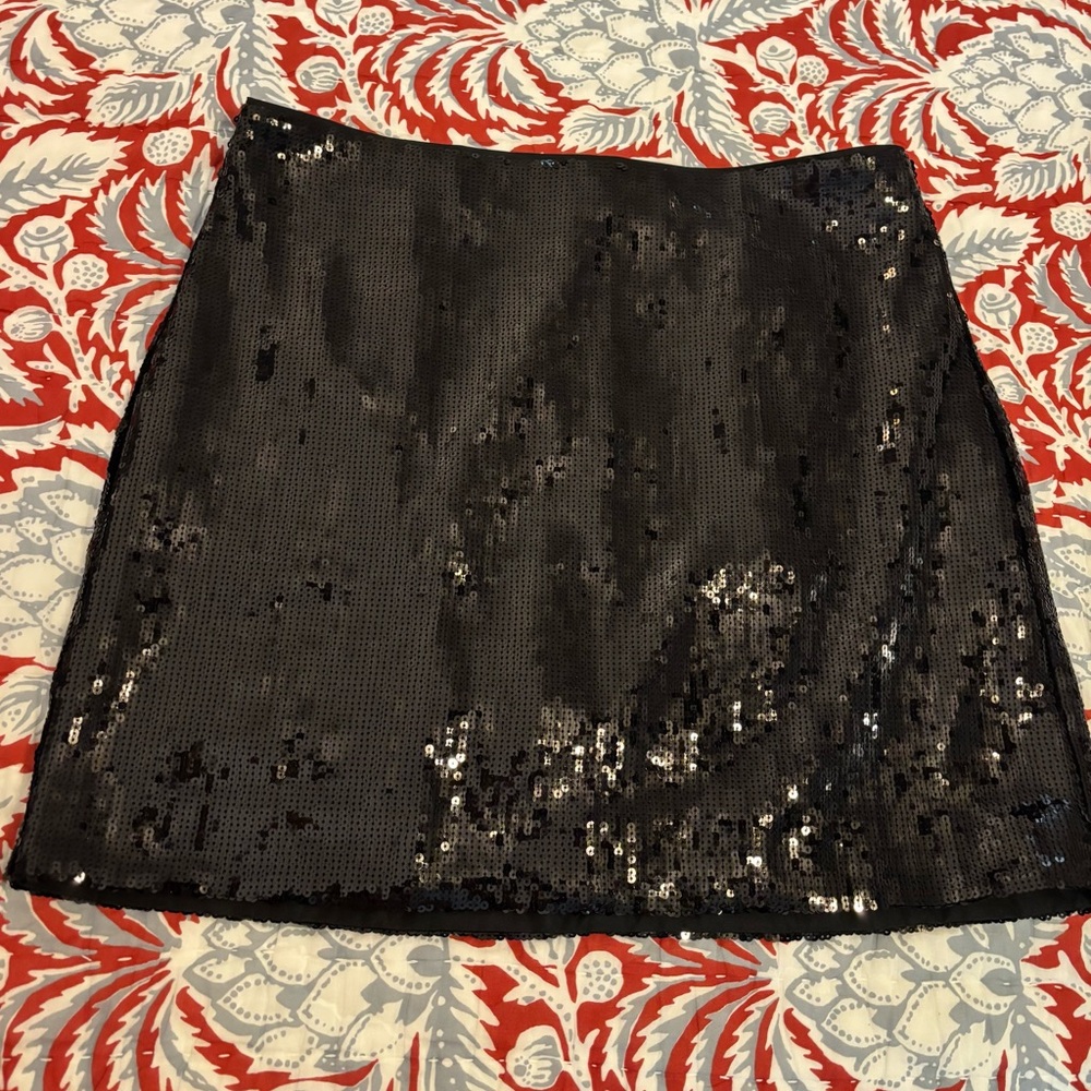 NWT Black Sequin Skirt